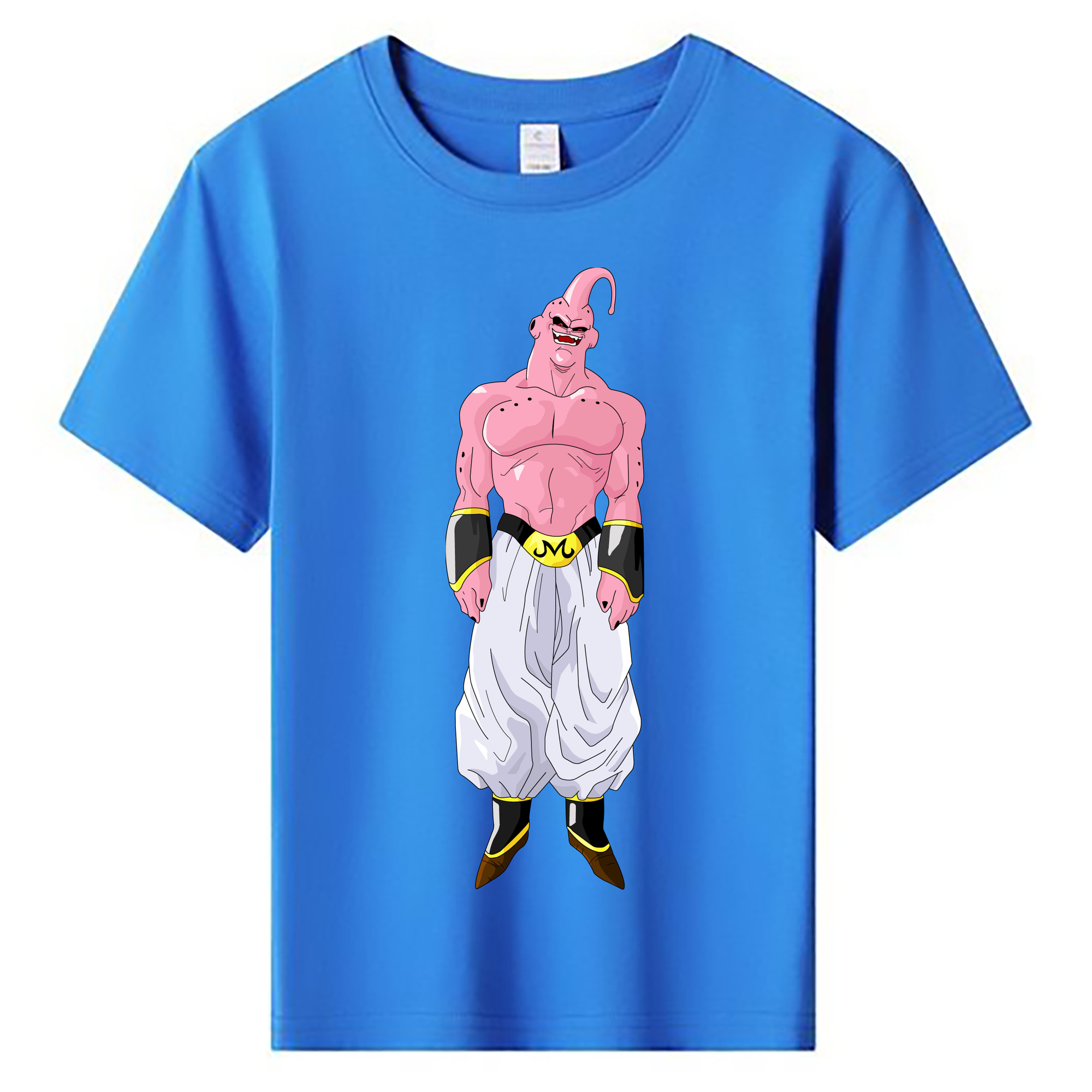 （画像用） ドラゴンボール 魔人ブウ DRAGON BALL Majin Buu 綿100％キッズTシャツ（フロントプリント）